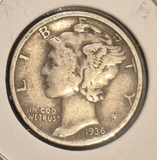 1936 Mercury Dime