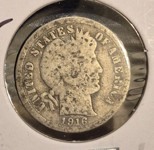 1916 Barber Dime