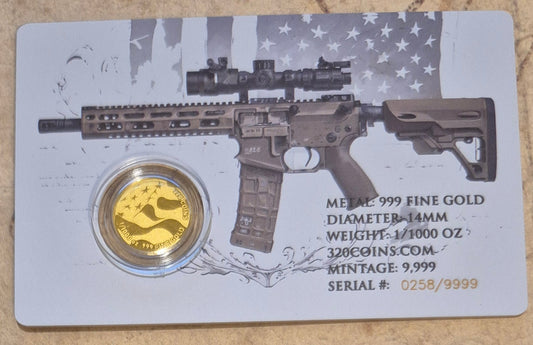 1/1000 Ounce 999 Gold Rounds